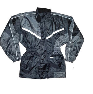 Easyriders by Arlen Ness Reflective Rain/Windbreaker Motorcycle Jacket PVC